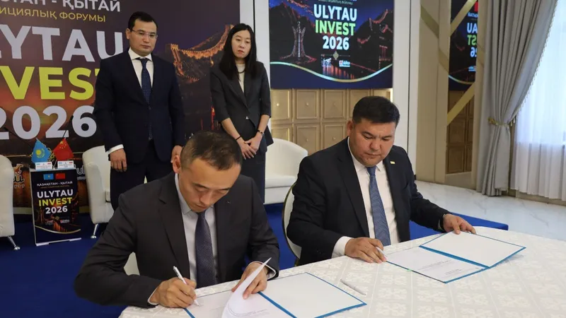 Ұлытау облысында өткен "Ulytau Invest–2026" Қазақстан–Қытай инвестициялық форумы аясында жалпы құны 368,6 миллион АҚШ долларын құрайтын инвестициялық меморандумдарға қол қойылды., сурет - Zakon.kz жаңалық 30.06.2026 15:42