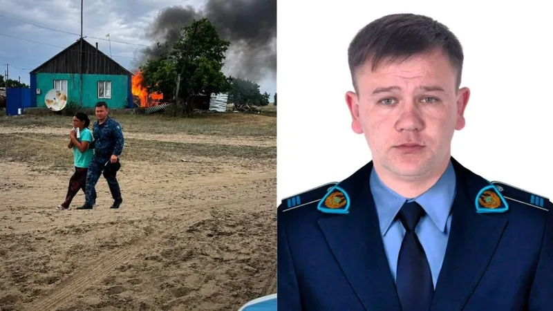 Семейде полицей жанып жатқан үйден әйелді аман алып шықты, сурет - Zakon.kz жаңалық 02.07.2026 19:21