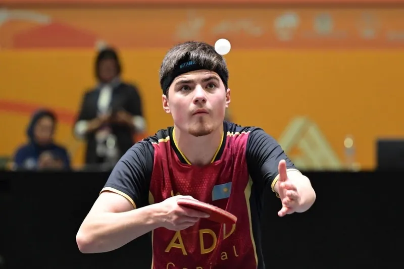 Алан Құрманғалиев үстел теннисінен жастар арасындағы Азия чемпионатының ширек финалына шықты, сурет - Zakon.kz жаңалық 03.07.2026 17:21