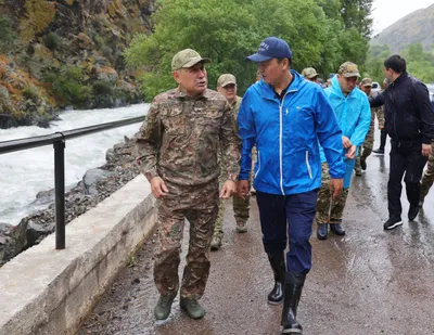 Ербол Қарашөкеев, Жамбыл облысы, Меркі ауданы, сел, қауіп, тексеру