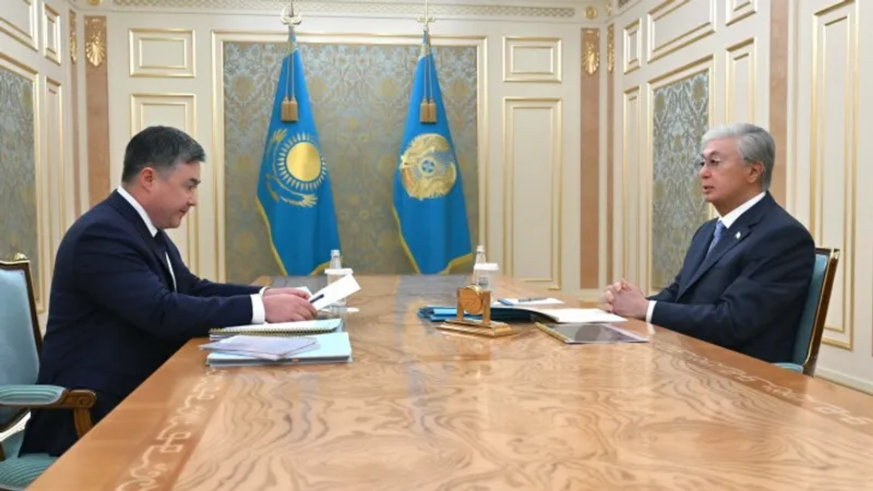 Президент қабылдауы, Ақорда, Ұлттық банк төрағасы, Тимур Сүлейменов, Тоқаев, сурет - Zakon.kz жаңалық 13.08.2026 17:58
