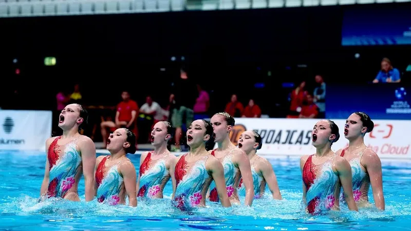 Әртістік жүзу, жасөспірімдер, әлем чемпионаты, Қазақстан, ІІ-орын , сурет - Zakon.kz жаңалық 16.08.2026 13:14