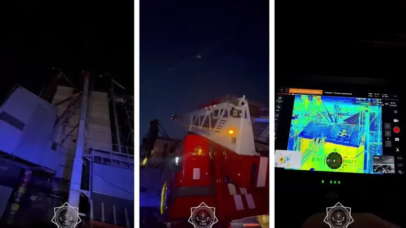 Петропавлда өрт сөндірушілер элеватордағы 400 тоннаға жуық астықты аман алып қалды, сурет - Zakon.kz жаңалық 28.08.2026 09:42