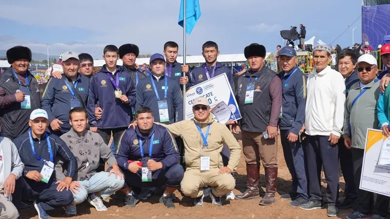 Аударыспақ, Алыш күресі, VI Дүниежүзілік көшпенділер ойындары, Қазақстан, қола медаль, күміс медаль