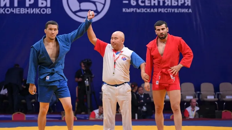 Самбо, VI Дүниежүзілік көшпенділер ойындары, үшінші күн, Қазақстан