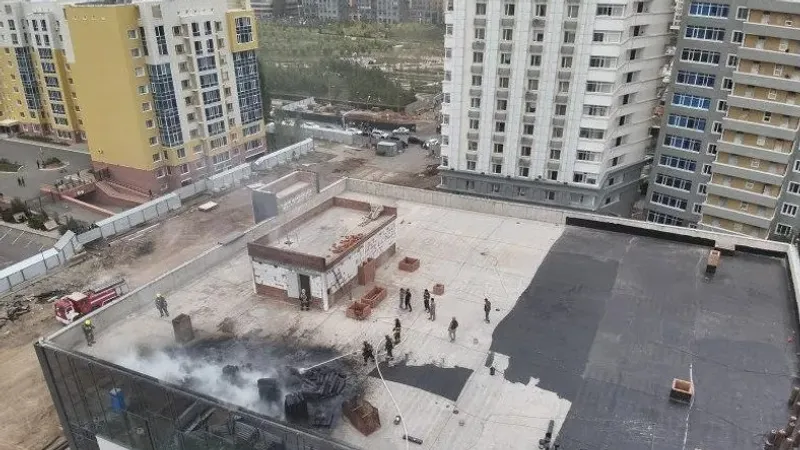 Өрт, Астана, Ақмешіт, сол жағалау, шатыр