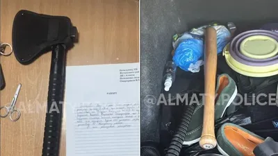Алматыдағы экологиялық бекеттерде көліктерді тексеру кезінде балта, бита және телескопиялық таяқ табылды, деп хабарлайды Zakon.kz.