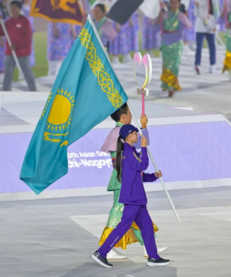 Қазақстан туы, Жапония, Азия ойындары, 2026, сурет - Zakon.kz жаңалық 04.10.2026 16:49