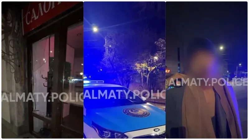 Досымен бәстесіп, сұлулық салонының әйнегін сындырған ер адам Алматыда ұсталды, сурет - Zakon.kz жаңалық 08.10.2026 09:22