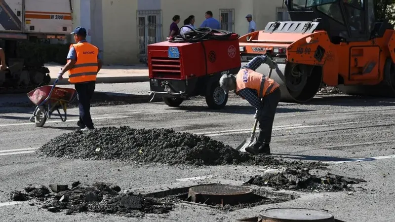 Жол жөндеу, Алматы, Брусиловский, Алатау, Саин, Төле би, Шәріпов, Шалов