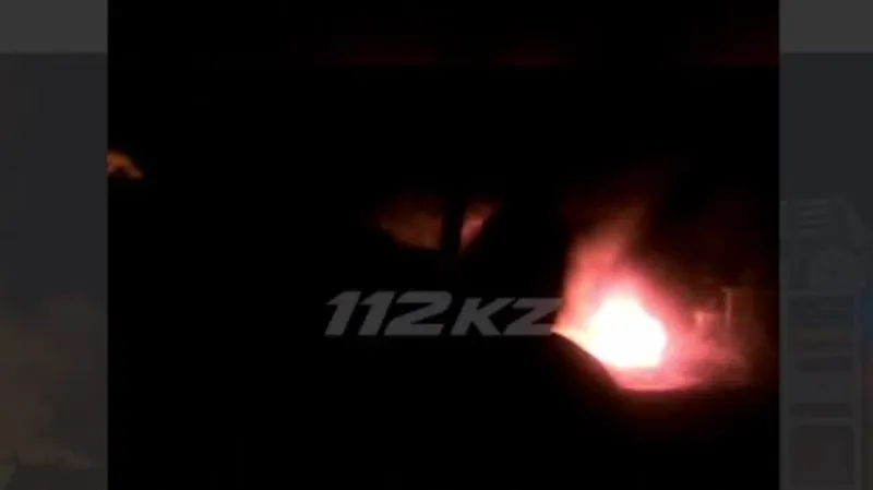 Өрт, Ұлытау облысы, Сәтбаев, асфальт зауыты, битум, сурет - Zakon.kz жаңалық 11.10.2026 09:18