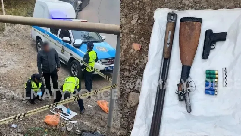 Алматының Медеу ауданындағы тауда орналасқан саяжай аумағынан қару мен оқ-дәрі табылды, деп хабарлайды Zakon.kz., сурет - Zakon.kz жаңалық 16.10.2026 13:32