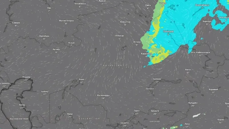 Қазақстанның алты өңірінде қар аралас жаңбыр мен қар жауады: 20 қазанға арналған жол болжамы, сурет - Zakon.kz жаңалық 20.10.2026 09:13